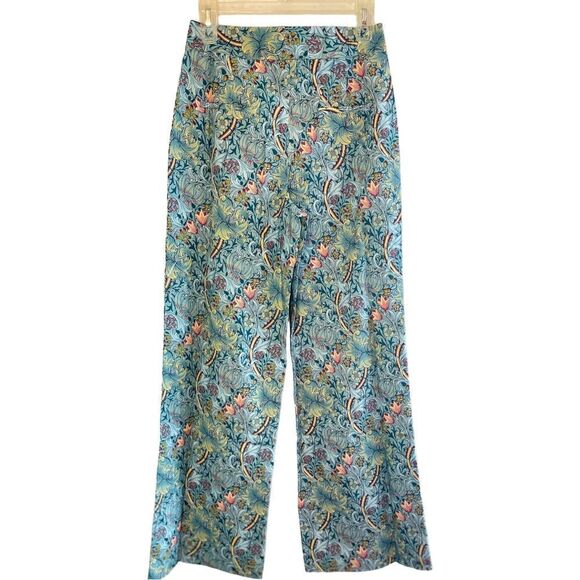 NWT SONMER Olivia Floral Print High‎ Rise 100% Viscose Wide-Leg Pant, Small - Picture 6 of 11